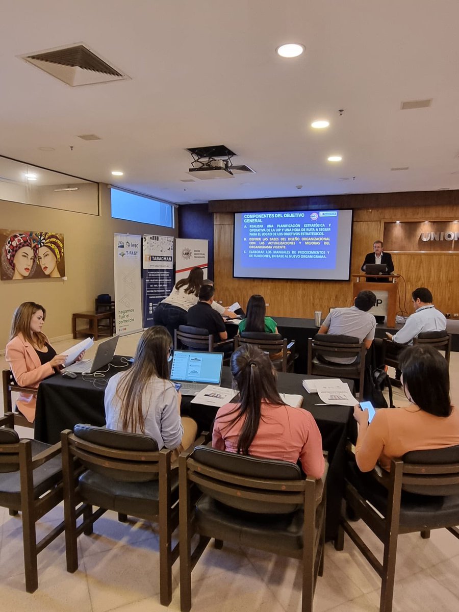 TFASTPy's tweet photo. Fortalecer gremios del sector privado con miras a lograr una facilitación del comercio efectiva, es otro de nuestros objetivos. Para esto realizamos una asistencia técnica a la @UIP_py para la elaboración de su Plan Operativo Anual y su Planificación Estratégica Institucional. https://t.co/cPce2CdOh2