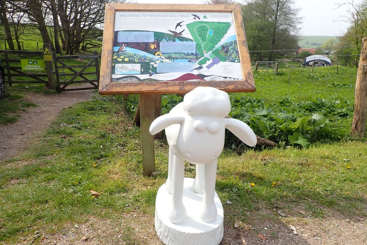 TracyVise's tweet photo. Our mini Shaun checking out Truleigh Hill ready for a nature day for Ruby class for Herons Dale Primary School @martletshospice @shaunbythesea https://t.co/2FAEQ7MYcw