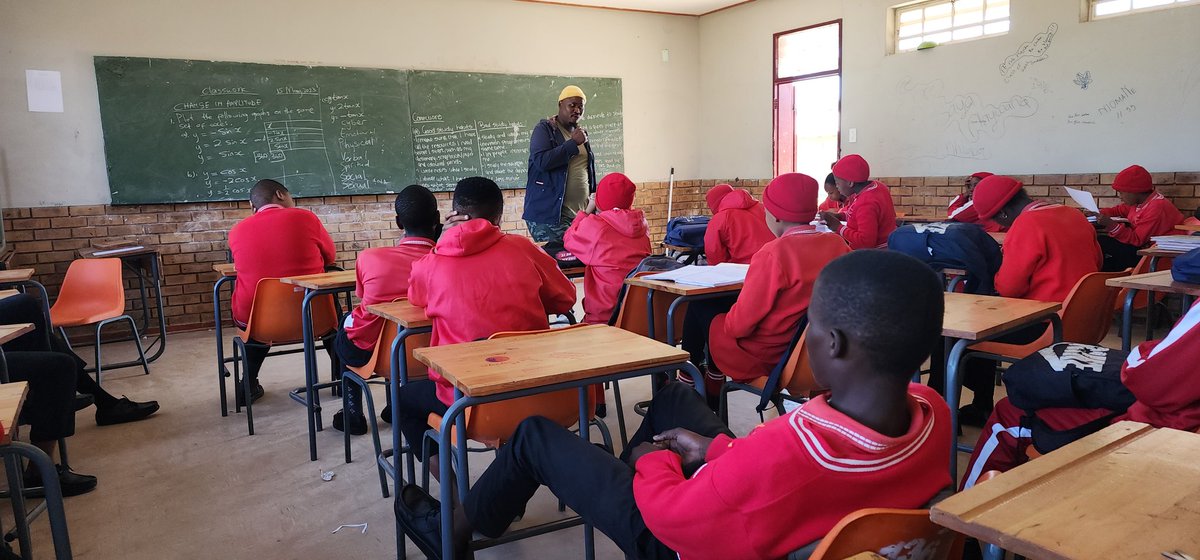 Am4Change's tweet photo. Today, we were in Setlopo High School in Mafikeng, interacting with learners on bullying. This is a step towards safer schools as we approach the child protection week.
#iamchange
#leadinspirechange
#stopGbv https://t.co/zZ7x1FDYgj