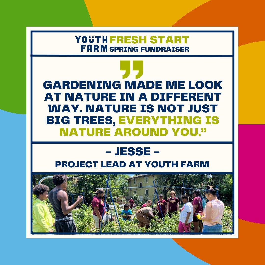 The last day of our Fresh Start campaign features our Northside team! Want to experience the full story? Head on over to linktr.ee/youthfarmmn to read, share, and donate :-)