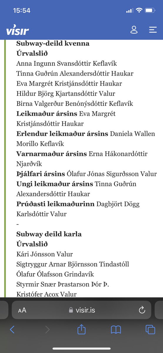 Eru erlendir leikmenn ekki gjaldgengir í úrvalslið ársins…? 🤷‍♂️ #karfan