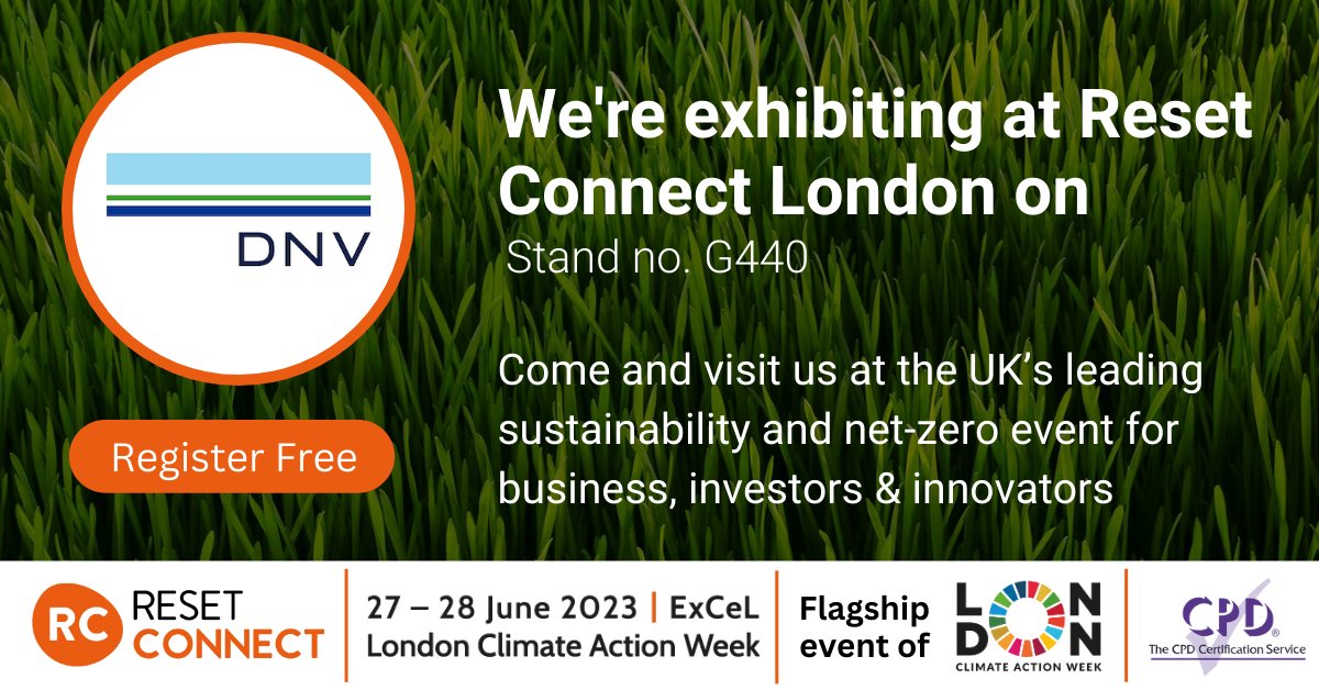 We're exhibiting at <a href="/resetconnect/">Reset Connect</a> 2023, the flagship of <a href="/london_climate/">London Climate Action Week</a> and leading sustainability &amp; net-zero event. Visit us at ExCeL, 27th - 28th June. Register for free now! invt.io/1txb710zptt
#rcl23 #sustainability #climateaction #sustainablebusiness #esg #lcaw2023