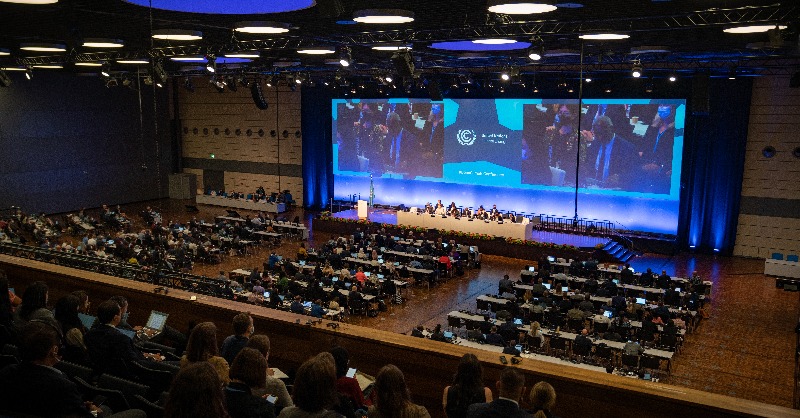 UNFCCC's tweet photo. This year's #BonnClimateConference (SB58) is set to kick off at the beginning of June.

The meeting is designed to pave the way for a successful outcome at #COP28 in areas like the global stocktake and loss and damage.

We spoke with the SB58 Co-Chairs about their expectations.