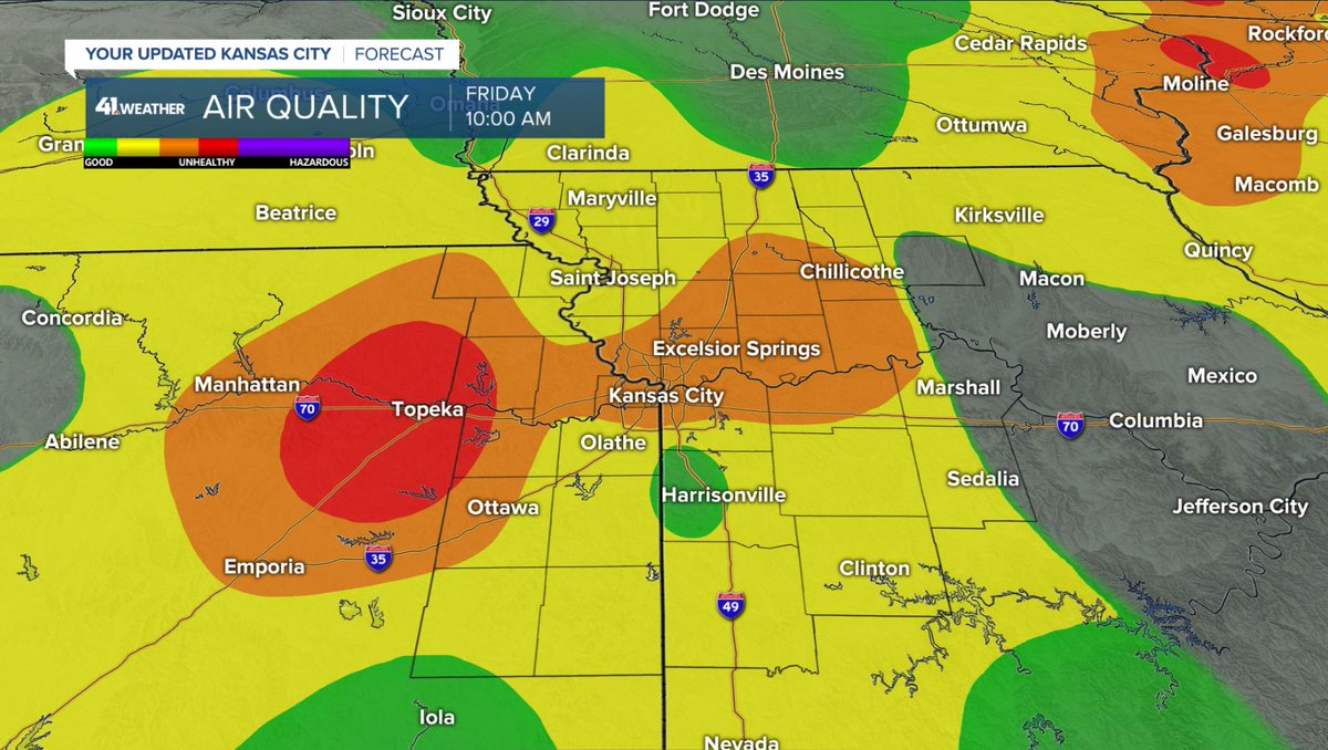 UPDATE: Health officials in Johnson County, Kansas, say a recycling plant fire in Kansas City, Kansas, could affect air quality Friday. kshb.com/news/local-new…