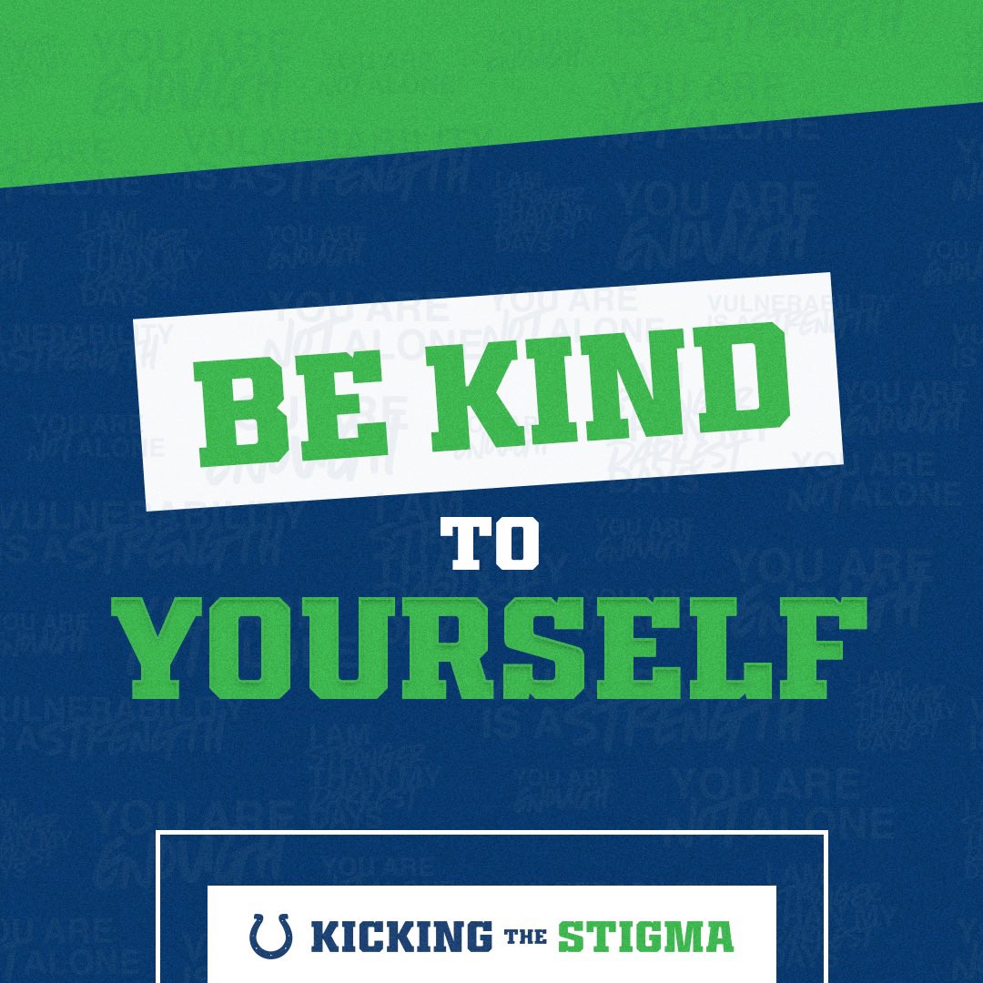 Be kind to yourself. 

#MentalHealthAction | #KickingTheStigma