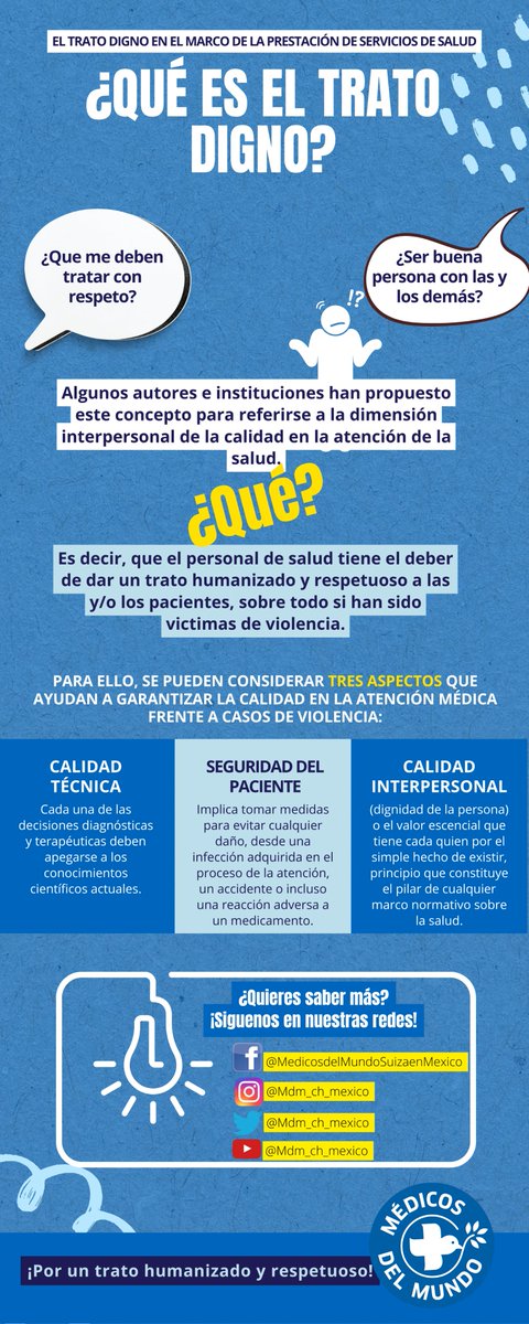 MdM_ch_Mexico's tweet photo. ¿Sabes qué es el trato digno?
#tratodigno
#medecinsdumonde
#médicosdelmundo
#médicosdelmundoSuizaenMéxico
#Secretaríadesalud
#Saludparatodosytodas
#Accesoalasalud https://t.co/m07jYaRg9n