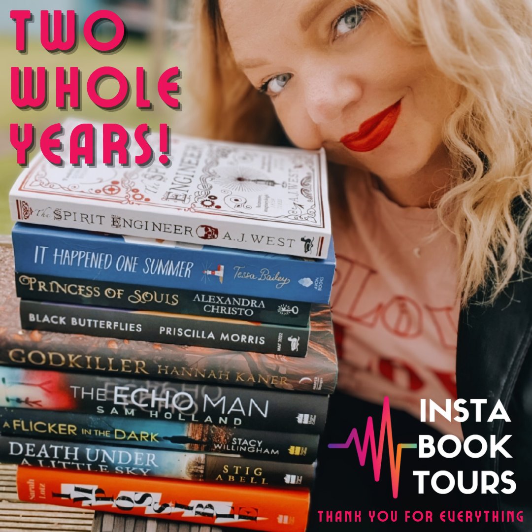 I've plastered it all over instagram, now it's twitters turn! #instabooktours is 2 years old today! What a dream job! Thank you to all the amazing #bookbloggers that work with me, it wouldn't be possible without you xx
