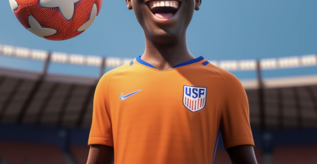 MrRatcliff's tweet photo. Two things that needed to be changed:

→ Shirt color isn't right
→ US soccer logo is broken

Easy fixes. https://t.co/IwXpJxN2xs