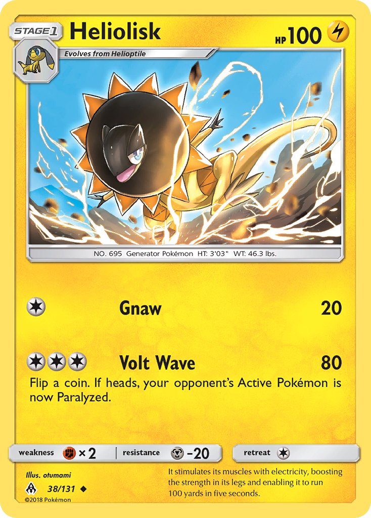 EveryPkmnCard's tweet photo. Heliolisk https://t.co/5tFL4rzUy9