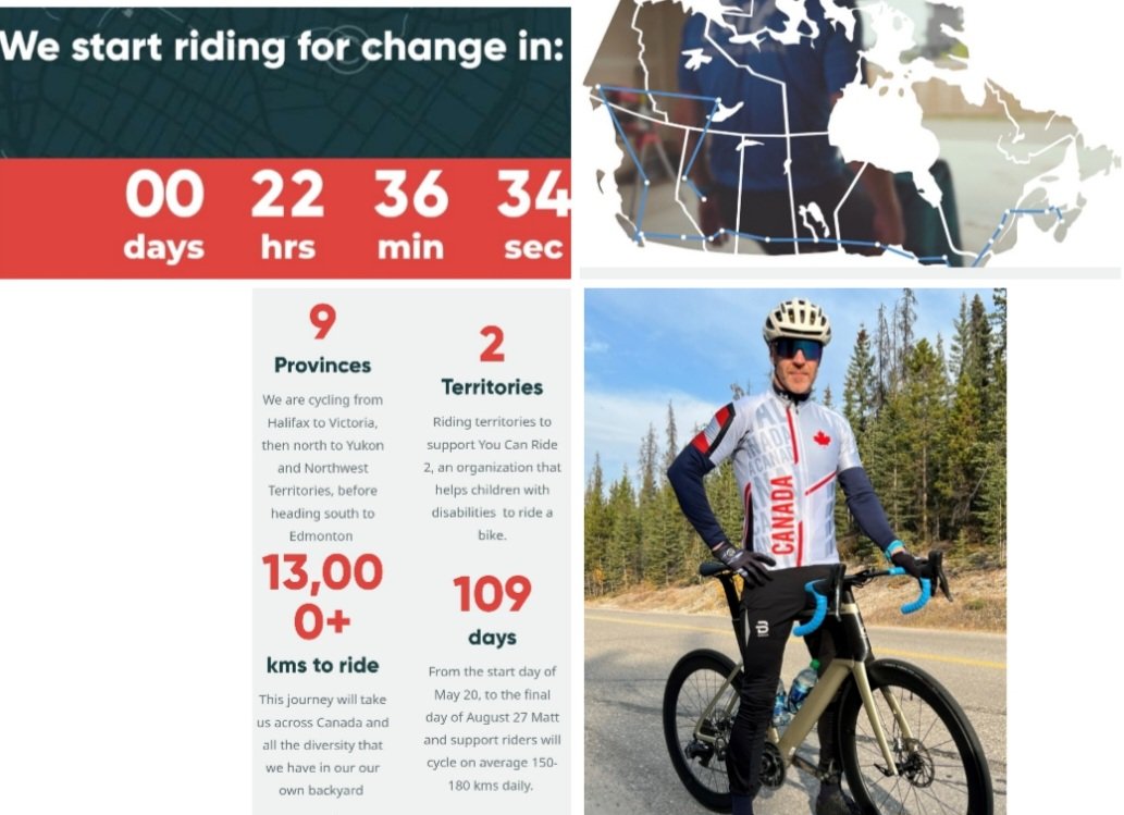 Layton Lussier (@laytonlussier) on Twitter photo Starts tomorrow! Follow Matt Devine's journey across Canada as he cycles an 8000+ mile trek to promote mental/physical well- being. Safe journey <a href="/GrattonDevine/">7in7/Nicole and Matt Devine</a> <a href="/YouCanRide2/">You Can Ride 2</a>
#whispertoaroar Starts tomorrow! Follow Matt Devine's journey across Canada as he cycles an 8000+ mile trek to promote mental/physical well- being. Safe journey <a href="/GrattonDevine/">7in7/Nicole and Matt Devine</a> <a href="/YouCanRide2/">You Can Ride 2</a>
#whispertoaroar