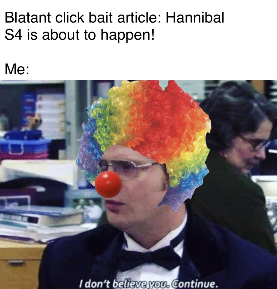 Posting #hannibal related memes until they #savehannibal, day 684.