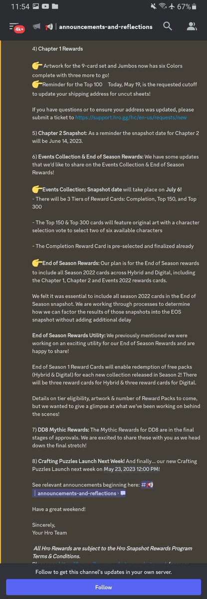 Wow. <a href="/hro/">Hro</a> 

Its never been a better time to be a #dccomics x #hro collector.

You're telling me im gonna get free packs THROUGHOUT season 2? For collecting season 1? 

This is almost too much! How about hro tier cards? Those should give rewards in perpetuity