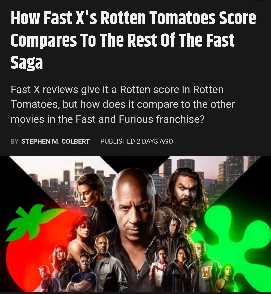 Fast X - Rotten Tomatoes