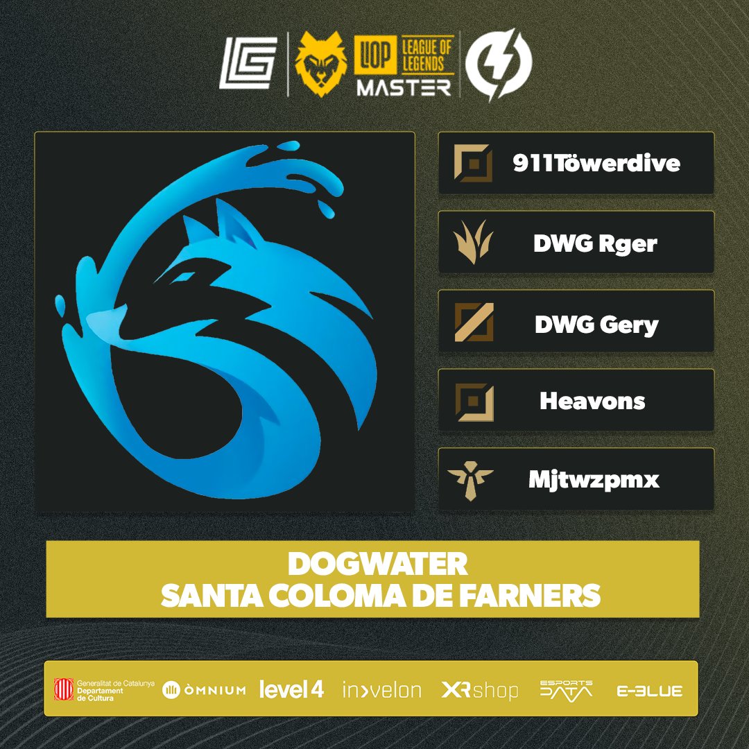🐺 <a href="/DogWaterLEA/">DimonisAquàtics 👺💦🐕</a> de Santa Coloma de Farners disputaran la Màster de #LeagueOgLegends a #gseLlOPcat amb algunes cares ja conegudes per la comunitat! 🐺

⚒️ <a href="/Batlom12/">ANIMAL MAMAL</a>
🎍 <a href="/palmadaaaaaaaaa/">Palmada</a> 
🎩 <a href="/Gery311_/">Gery 🐶💦</a> 
🏹 #Heavons
🛡️ #Mjtwzpmx