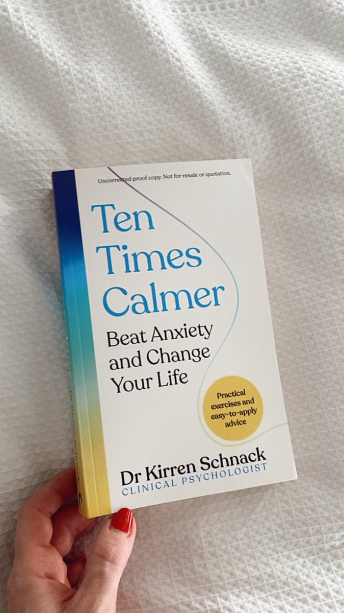 Thank you @panmacmillan for sending me a copy of Ten Times Calmer by @DrKirren which comes out in September 💙 #BookTwitter