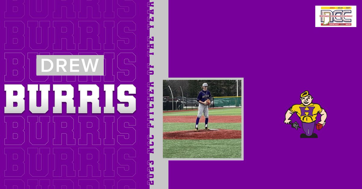 Congrats to <a href="/HobartBaseball/">Hobart Baseball</a> Pitcher <a href="/andrew_b232306/">Andrew Burris</a> on being named the 2023 NCC Pitcher of the Year