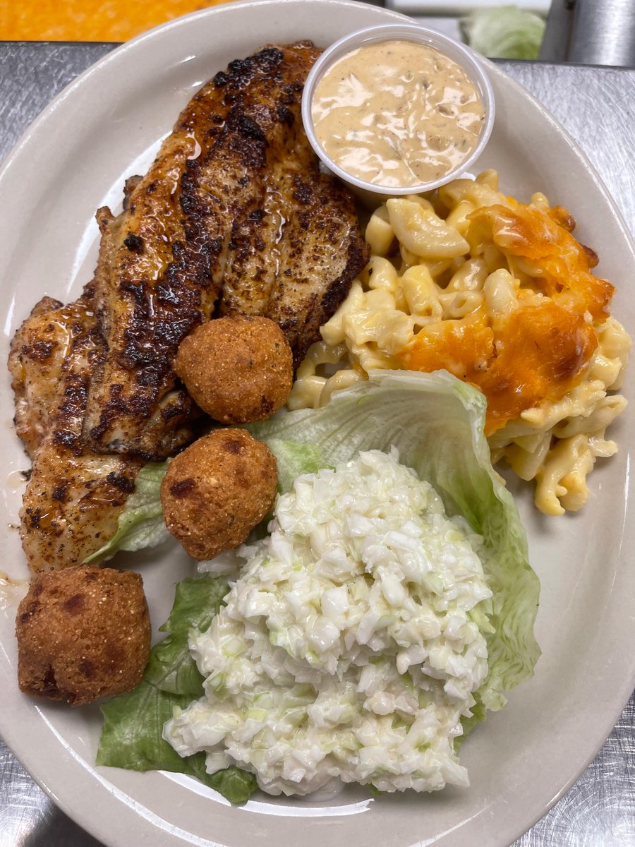 Oh yeah! #CatfishFriday is happening now at #ROOSEVELTS Get some of best #Mizzip farm raised #catfish #Grilled #Fried #Blackened w/ #Hushpuppies #ColeSlaw #MacnCheez #SpeckledButterBeans #BlackEyedPeas #Corn and our regular lunch menu is available. 601-982-1232 for #ToGo