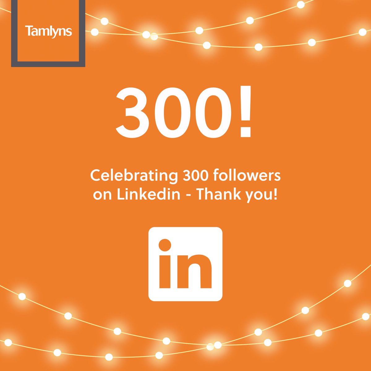 We're celebrating 300 followers on Linkedin - Thank you! If you aren't already following us, you can do so here - uk.linkedin.com/company/tamlyn… #linkedin #followers #following #social #socialmedia #charteressurveyor #surveyor #survey #homesurvey #auction #auctionhouse #auctioneer