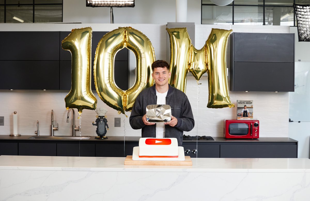 I woke up today to the best birthday surprise ever. I am so proud to say that we've officially reached 10 million subscribers on @YouTube. All I've ever wanted to do is inspire others to be fearless in the kitchen. Thank you for allowing me to do what I do.