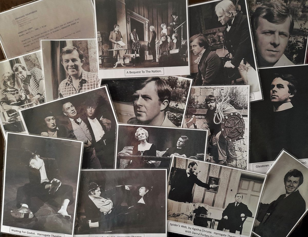 michaelwardle42's tweet image. A selection of photos from my 50+year career, which I take with me when I give my talks.  From &apos;Waiting For Godot&apos; to &apos;Coronation Street&apos; - there&apos;s a lot of wonderful memories there #jobbingactor #actorslife