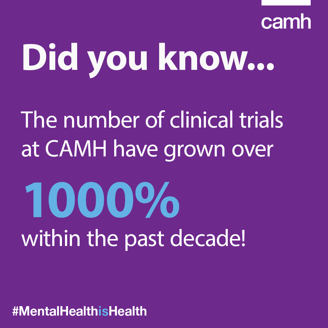 Today is International Clinical Trials Day!

A day that celebrates #ClinicalTrials and highlights their importance for future healthcare outcomes.

Learn more about the clinical trials happening at CAMH:
camhstudies.ca/cgi-bin/findCA…

#ICTD2023 #TalkClinicalTrials