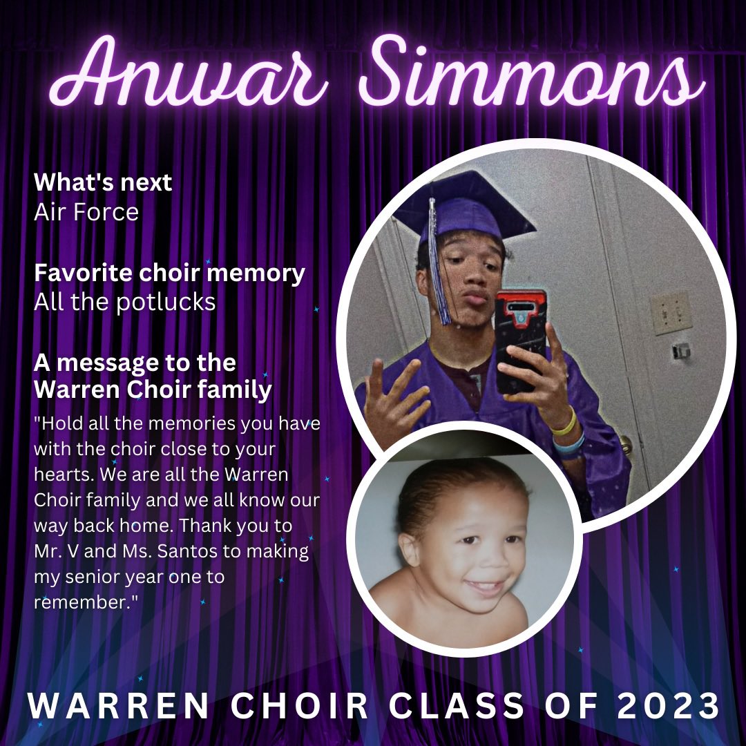 Let’s hear it for the Class of 2023, starting with Anwar Simmons!