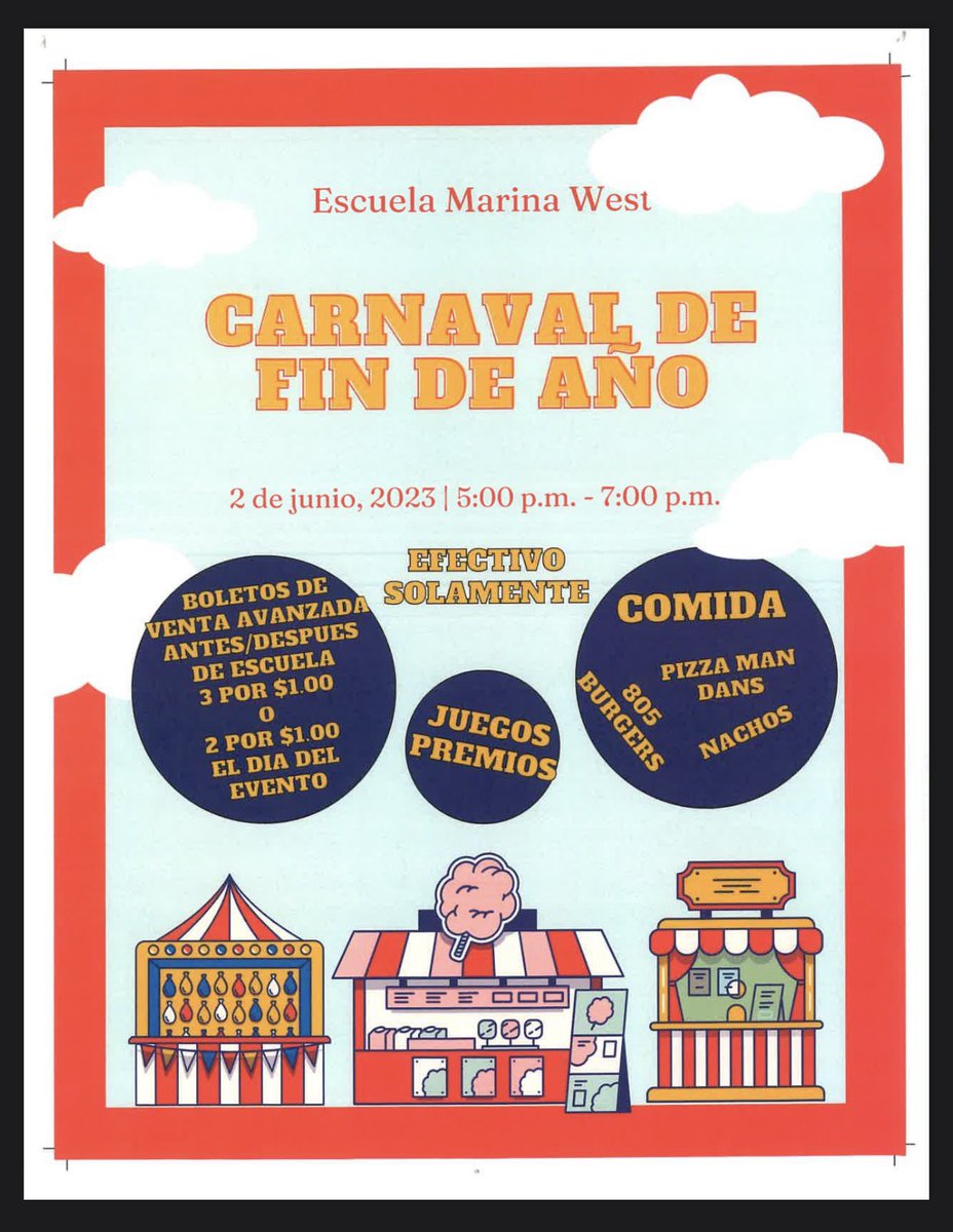 End of the Year Carnival! Join the FUN! 
#parentengagement