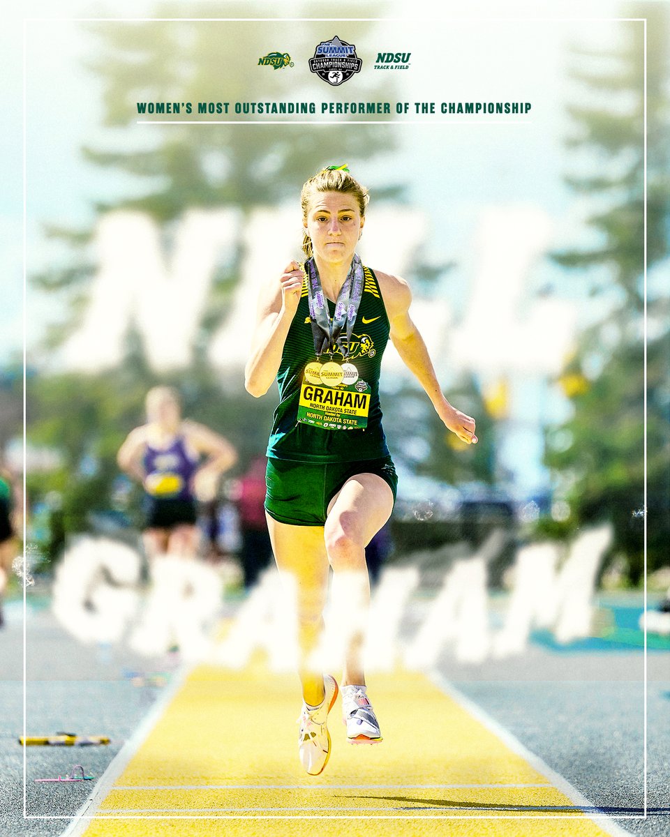 NDSUTrackField's tweet photo. The Most Outstanding Performer of the Summit League Championships ...

𝙉𝙚𝙡𝙡 𝙂𝙧𝙖𝙝𝙖𝙢! https://t.co/k2L42VvqJs