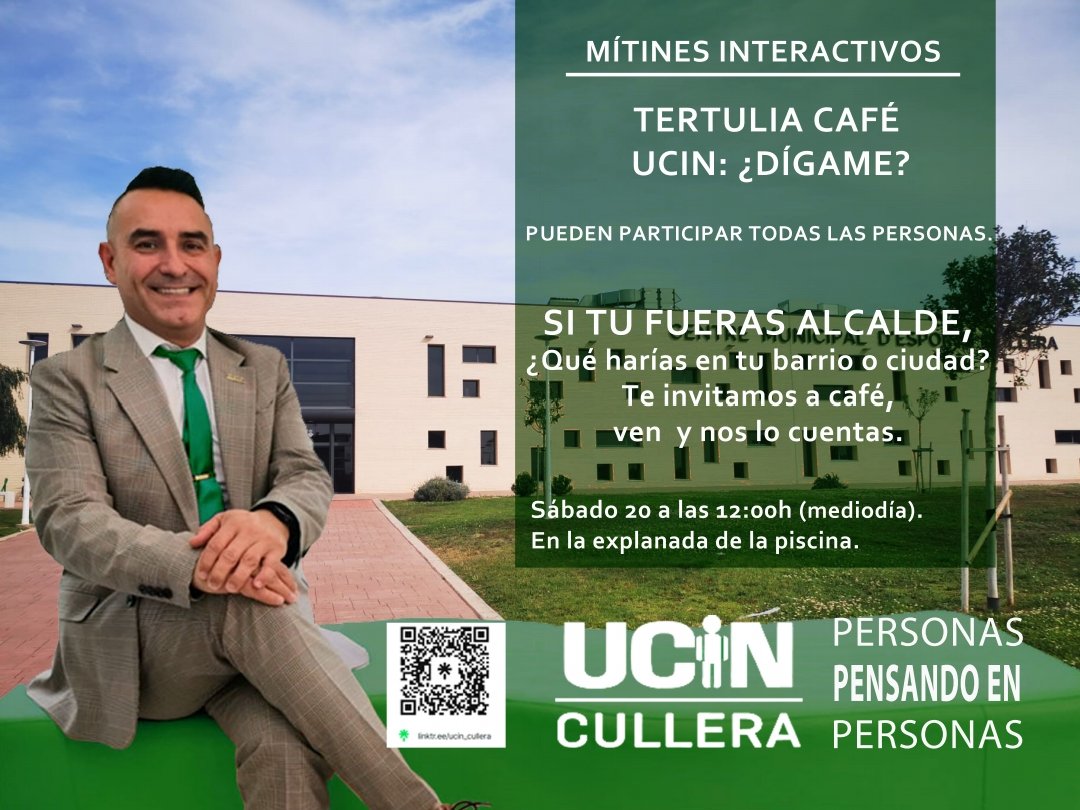 UCINCullera's tweet photo. Para que todo esto no quede en simples palabras.. ven a escuchar que soluciones pondríamos en marcha para que todos votasemos aquello que es importante para Cullera.
Ven y cuéntanos tus inquietudes.. 
Hagamos a Cullera relucir en el mediterráneo.
#ucin #ucincullera #Elecciones23 https://t.co/F8jGNq8GEV