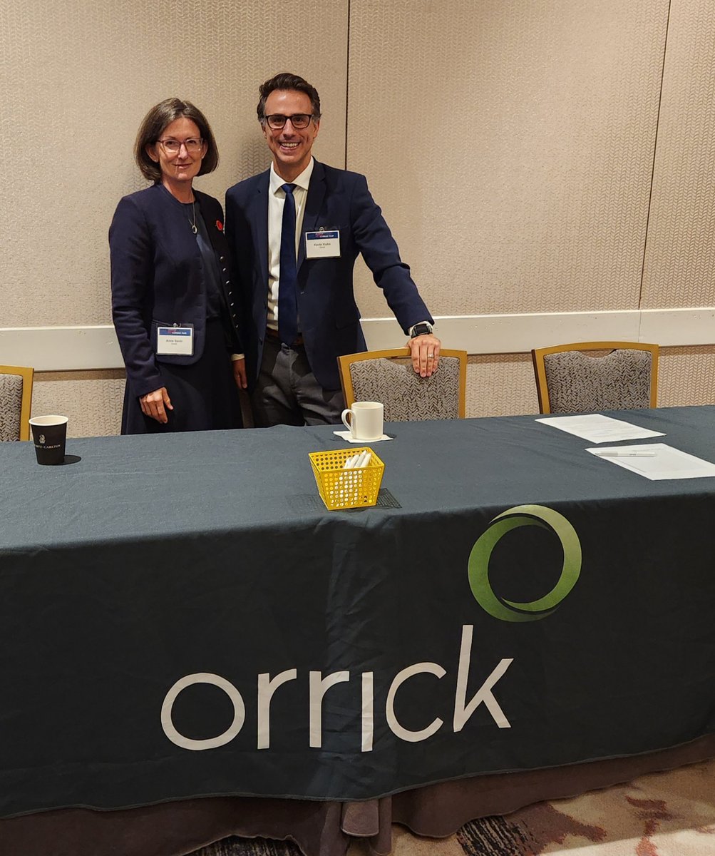 VetsLegalFair's tweet photo. Anne Savin and Kevin Kuhn - military veterans and @Orrick lawyers - are here to discuss opportunities at the firm. Stop by and learn more about #TeamOrrick! #VLCF23 https://t.co/FCwrQlIyqA
