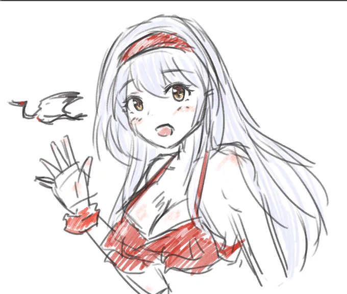 暑い鶴
