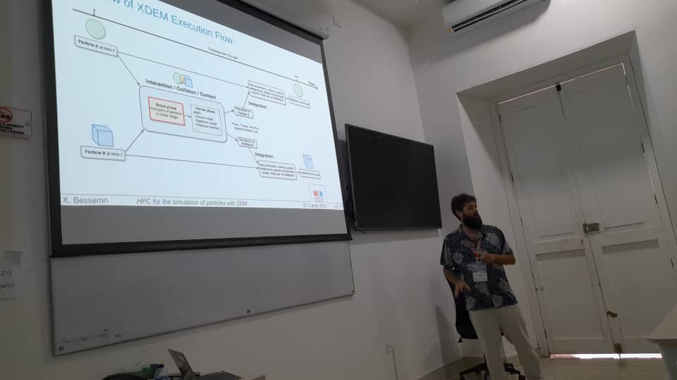Now, Xavier Besseron from <a href="/uni_lu/">uni.lu</a> session in #SCCAMP2023  about particles simulations in physics.