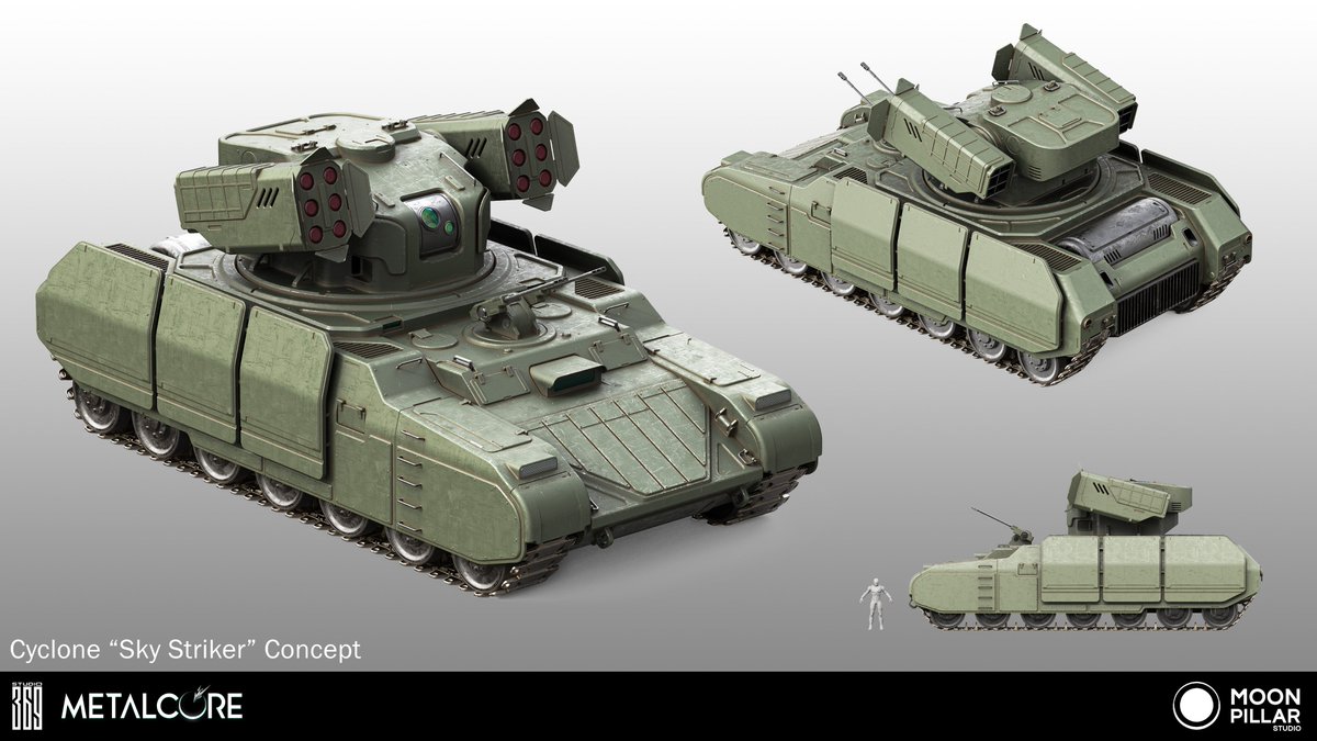 The Cyclone, an armored fighting vehicle designed for <a href="/playmetalcore/">METALCORE | Let's #PlayMetalCore!</a> by our Concept Artist Max Marharit

Art Direction - Ricky Ho <a href="/RickyHoConcepts/">Ricky Ho</a> 

#conceptart #vehicledesign #scifiart #futuristic #hardsurface #FPS #FPSGames