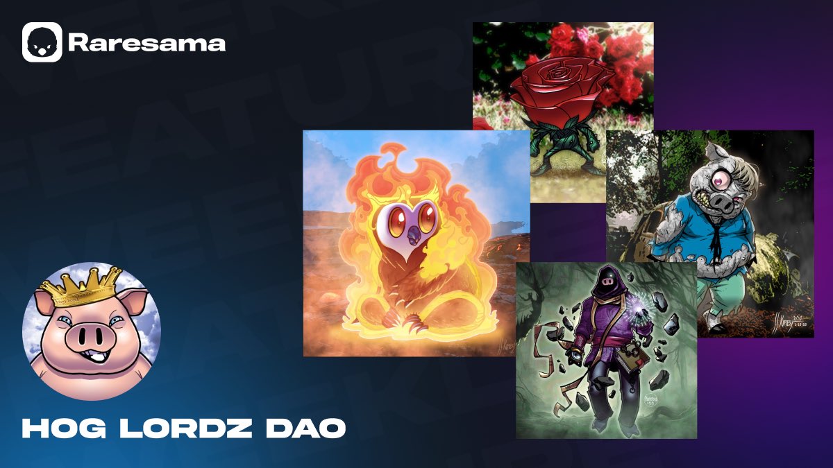 Raresama Weekly Spotlight💡

A Thread About Our Artists: <a href="/HogLordz/">Hog Lordz DAO</a> 🗣️

Tell us the meaning behind your name?

- “Hog Lordz was the first project.We wanted to start small and hint there was a lot more to come. As the Hog Lordz DAO we are a group of artists, determined to