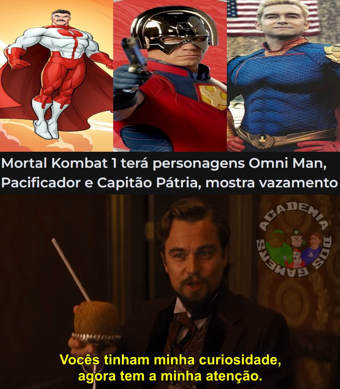 Capitão Pátria, Pacificador e Omni Man serão personagens de Mortal