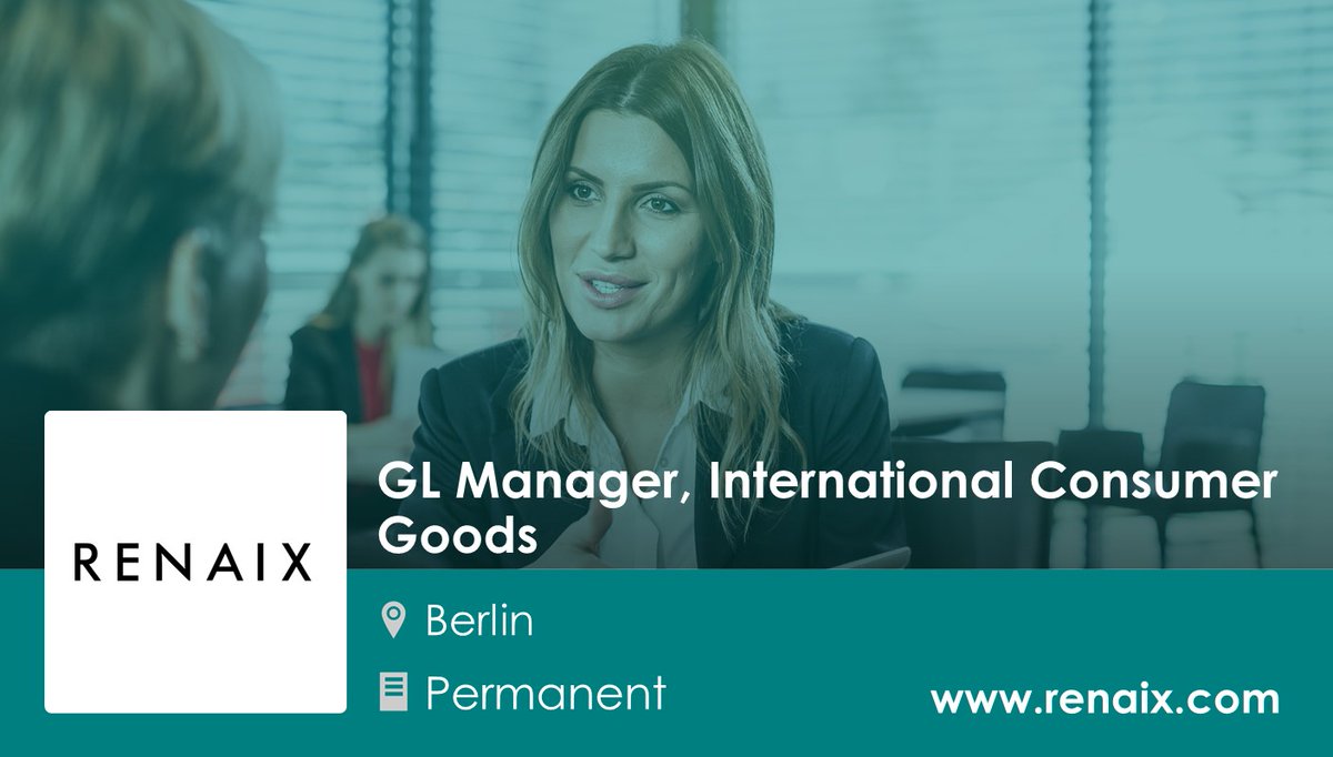 RenaixRec's tweet image. GL Manager | International Consumer Goods | Berlin | Germany: renaix.com/job/gl-manager…   #GLManager #GeneralLedgerManager #GLAccountant #Accountantjobs #LedgerAccounting #IntercompanyAccounting #AssetAccounting #IFRS #LocalGAAP #GLTeam #SLAFramework #Reporting #SharedServiceCentre