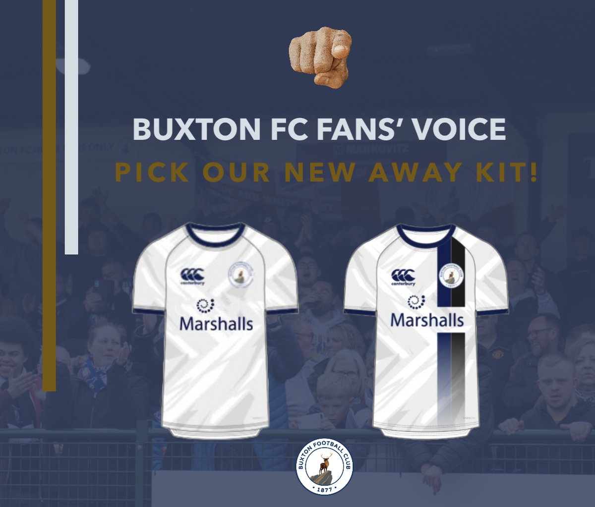 Buxton Football Club on Twitter "🫵🏻⚽️ 𝗖𝗛𝗢𝗢𝗦𝗘 𝗢𝗨𝗥 𝗡𝗘𝗪 𝗔𝗪𝗔𝗬 𝗞𝗜𝗧NN