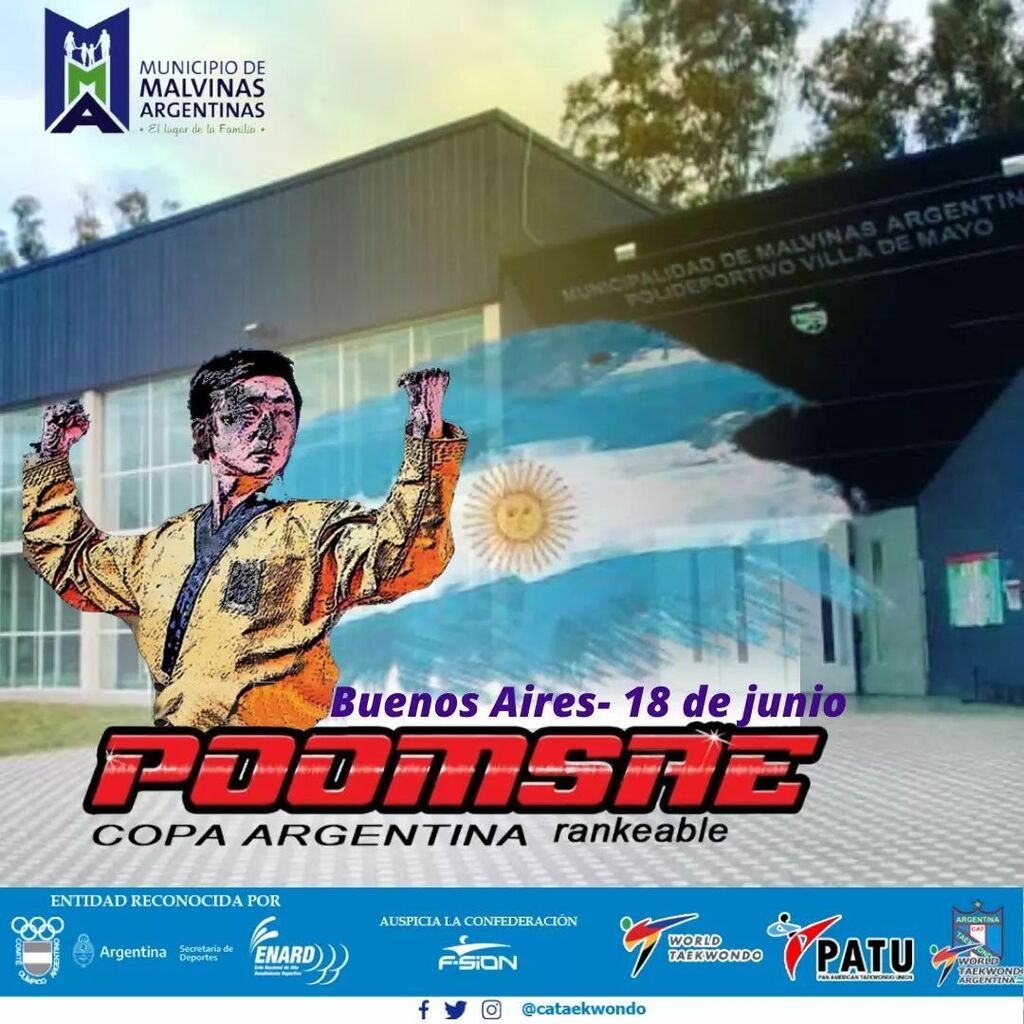 CATaekwondo's tweet photo. #CopaArgentina SE LANZÓ LA PRIMERA FECHA DE LA LIGA NACIONAL DE POOMSAE
•
📅Será el domingo 18 de junio en el partido Bonaerense de Malvinas Argentinas 
•
Abierto a todas las modalidades de poomsae 
➡️Individual
➡️Dupla
➡️Equipos
➡️Freestyle
➡️Para-po… https://t.co/r4FTKfIw6D https://t.co/iR4bUeUUie