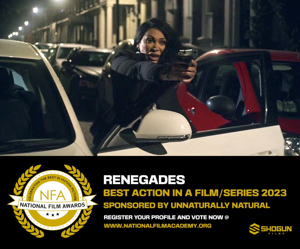 We are delighted to announce that RENEGADES has been nominated in 2 categories in the NATIONAL FILM AWARDS!

BEST ACTION IN A FILM/SERIES 2023

BEST SUPPORTING ACTRESS 2023 - PATSY KENSIT

Awards are subject to a public vote, so please show your support! 🙏🏻

#WeAreShogun
