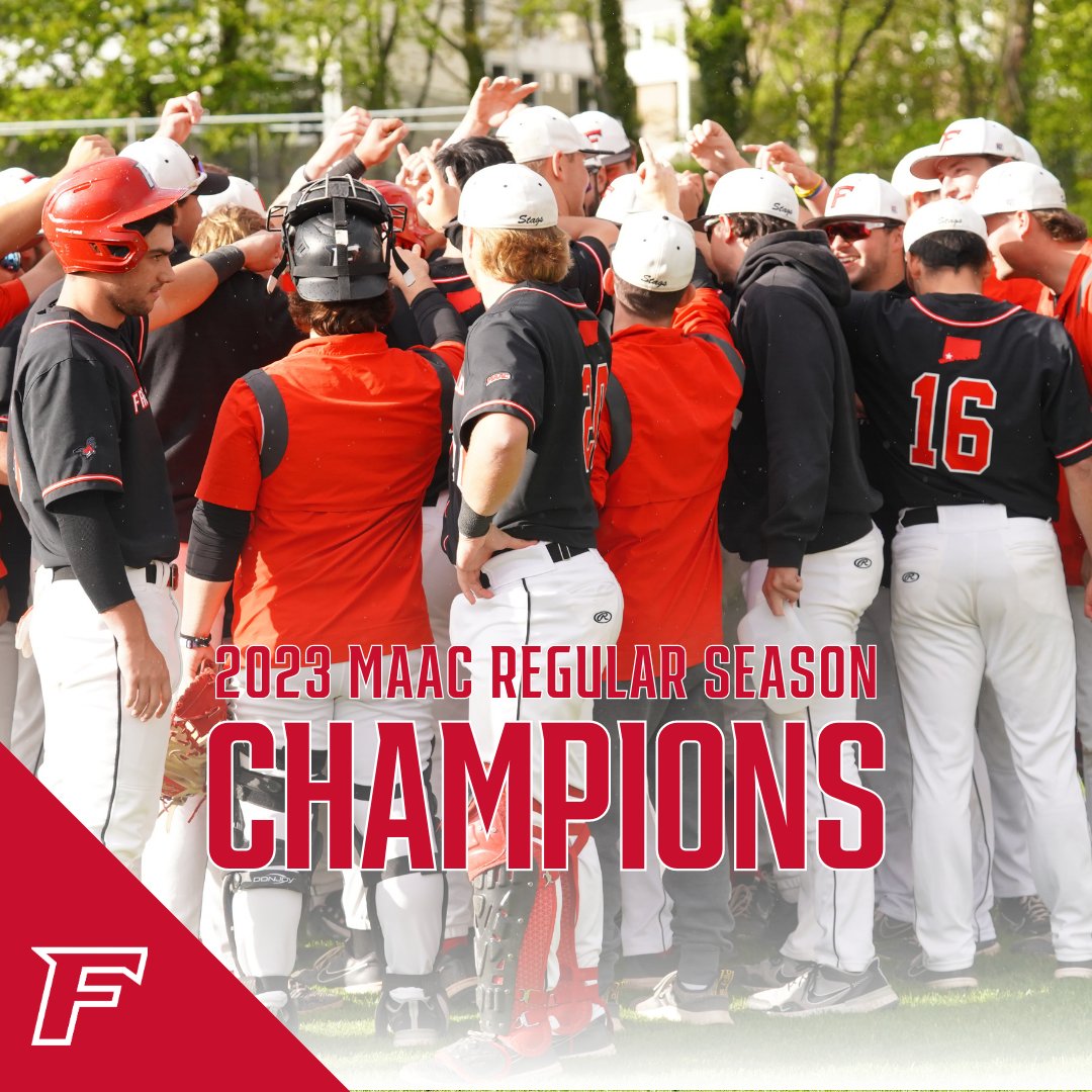 𝐌𝐀𝐀𝐂 𝐑𝐄𝐆𝐔𝐋𝐀𝐑 𝐒𝐄𝐀𝐒𝐎𝐍 𝐂𝐇𝐀𝐌𝐏𝐈𝐎𝐍𝐒

Fairfield Baseball is the first team in conference history to win three outright #MAACBaseball regular season titles‼️

One more at the #StagDome today, then onto Clover Stadium!

#WeAreStags 🤘⚾