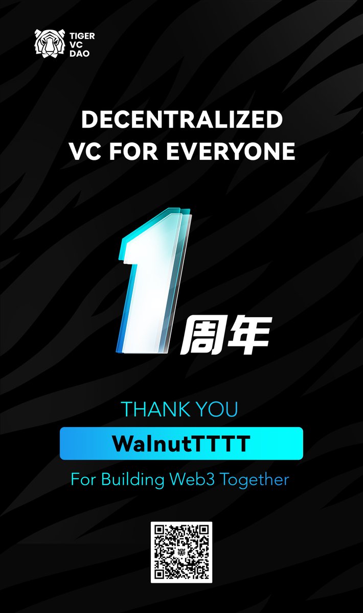 一路走来，有学习到很多，希望未来能发展的更强大！
<a href="/TigerVCDAO/">Tiger VC DAO🐯</a>