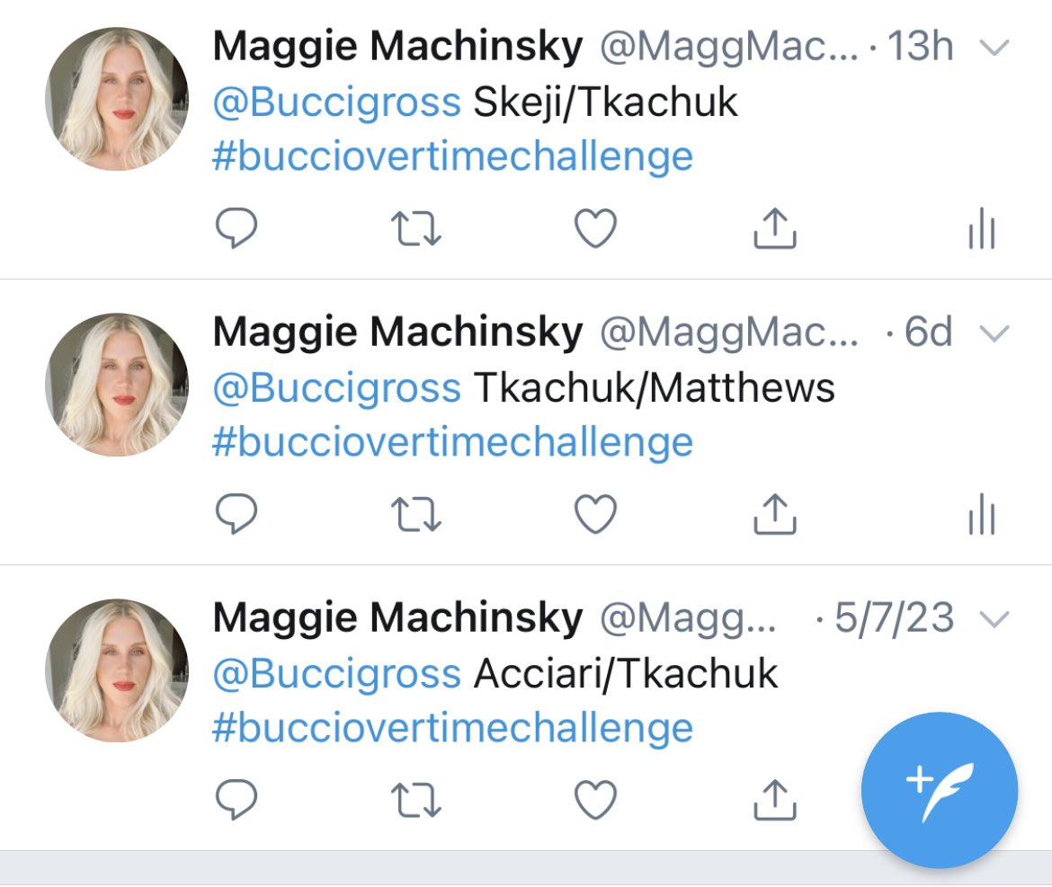 MaggMachine's tweet photo. When 2/3 times that you pick @TKACHUKycheese_ , he gets the winner and @Buccigross doesn’t pick you. What gives Big Parm?! https://t.co/K5fZiVCUlS