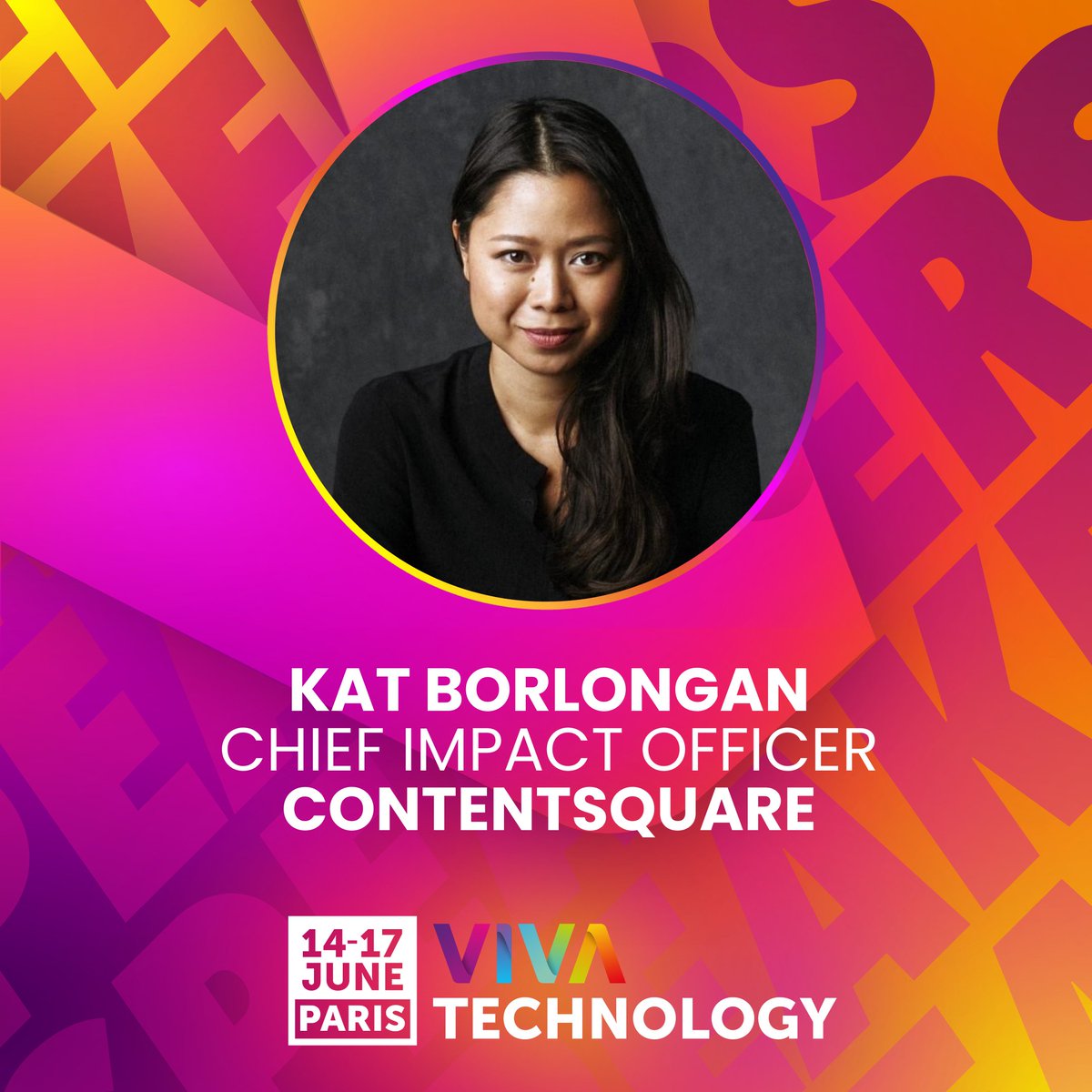 Viva Technology (@vivatech) on Twitter photo ✨ Brace yourself for a session that blends tech & social impact with <a href="/katborlongan/">Kat Borlongan</a>, Chief Impact Officer <a href="/Contentsquare/">Contentsquare</a>, on stage at #VivaTech!
Prepare to be inspired as we shed light on how tech can drive positive change & foster inclusivity in the digital realm. ✨ Brace yourself for a session that blends tech & social impact with <a href="/katborlongan/">Kat Borlongan</a>, Chief Impact Officer <a href="/Contentsquare/">Contentsquare</a>, on stage at #VivaTech!
Prepare to be inspired as we shed light on how tech can drive positive change & foster inclusivity in the digital realm.