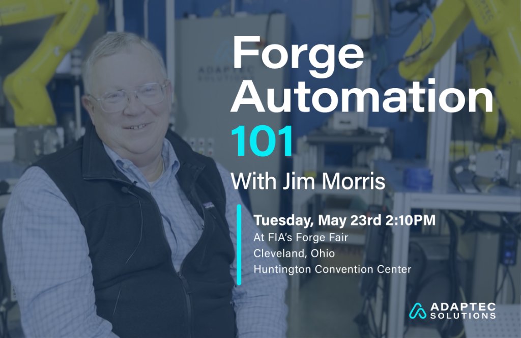 adaptecsolution's tweet image. 🔥🚨Attention Forgers: Don't miss this introduction to automation by Jim Morris at FIA's Forge Fair! #forgefair2023
Register for Forge Fair here: forging.org/forge-fair-2023