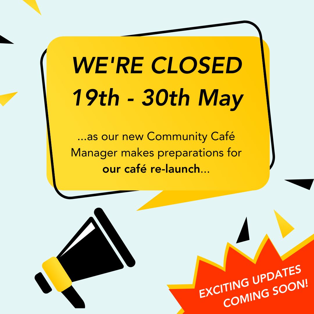 The GAP (@the____gap) on Twitter photo 📢 We're closed between 19th - 30th May‼️Sorry for any disappointment or inconvenience. 
This is whilst the team - led by our new Community Café Manager 👨🏻🍳 - makes a few changes & preparations for the relaunch of our café! 
We'll be sharing some exciting updates next week🔥👀✨ 📢 We're closed between 19th - 30th May‼️Sorry for any disappointment or inconvenience. 
This is whilst the team - led by our new Community Café Manager 👨🏻🍳 - makes a few changes & preparations for the relaunch of our café! 
We'll be sharing some exciting updates next week🔥👀✨