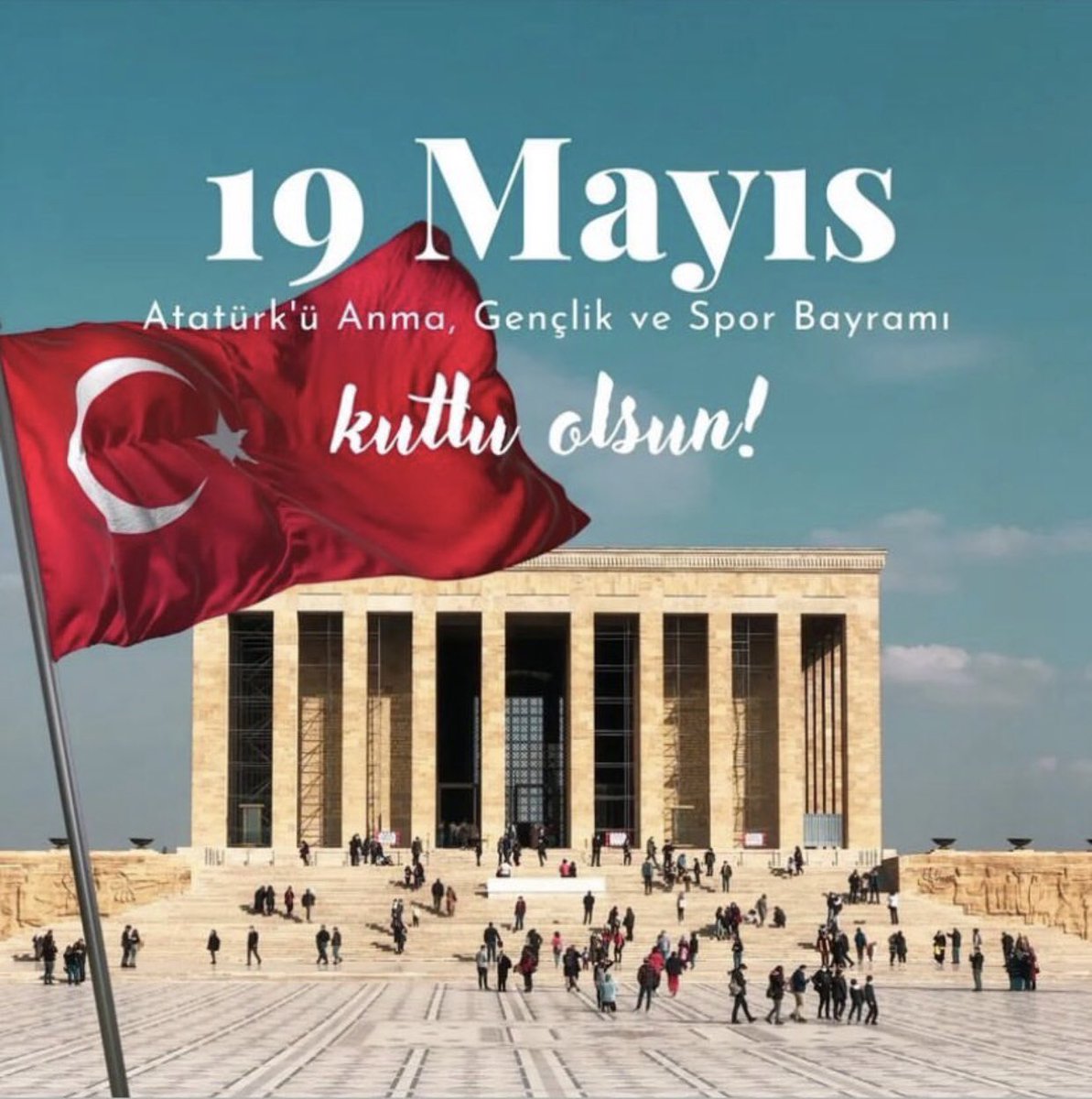19 Mayıs 1919 da Samsun’a çıkarak Milli Mücadelenin ateşini yakan, Türkiye’nin bağımsızlık mücadelesinde atılan ilk adımın ve gençlerim gücünün sembolü olan 19 Mayıs Atatürk’ü anma Gençlik ve Spor Bayramımız kutlu olsun! Saygı ve minnetle..🇹🇷
#19MAYIS1919 
#19mayıs