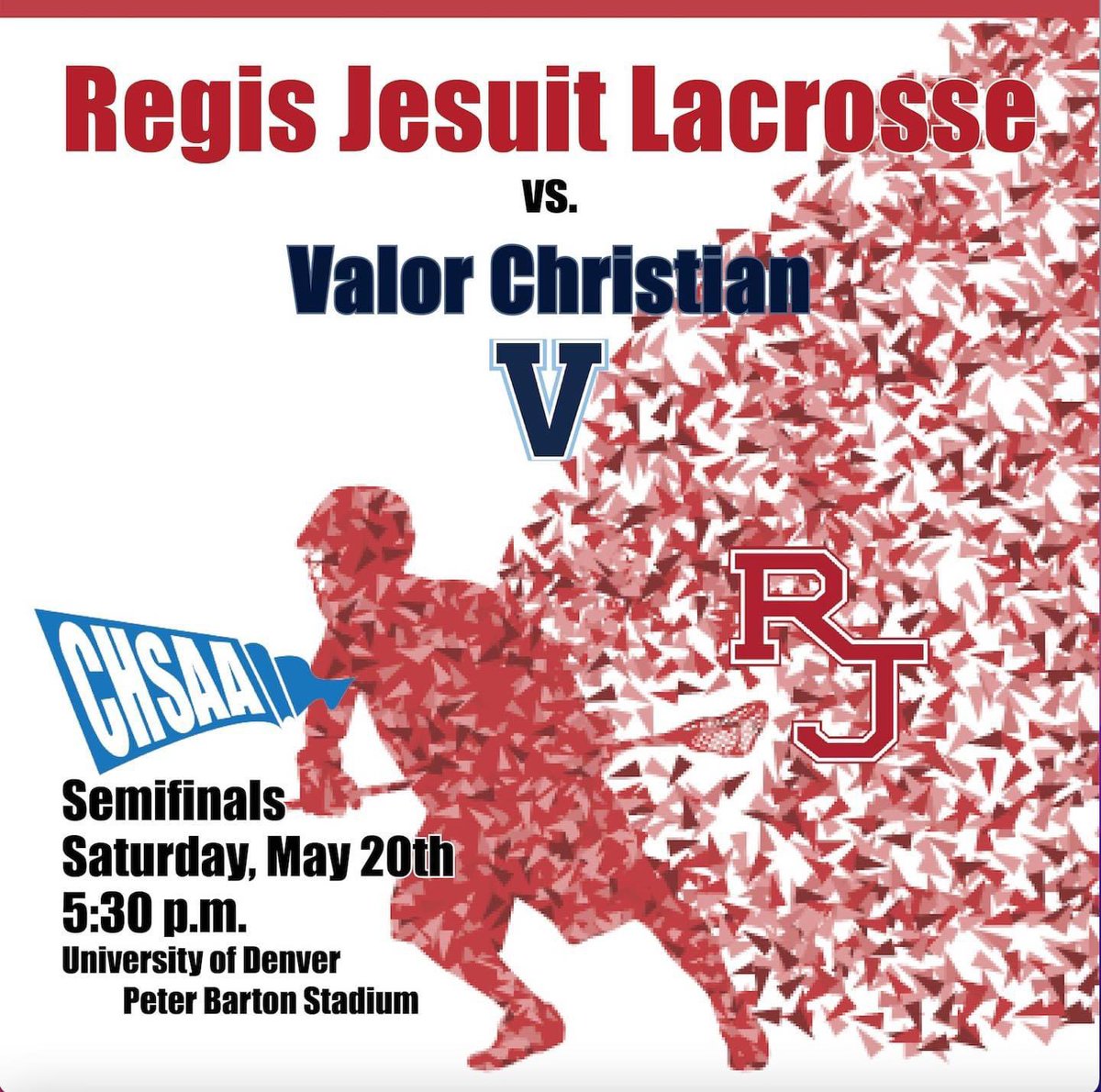 🥍Regis Jesuit Raiders Lacrosse made it to the semi-finals!  Let’s bring out the Red Sea in support! Let’s go boys! 🥍
#regisjesuiths
#rjhsathletics
#rjhsbdlacrosse
#sentinelpreps
#amdg