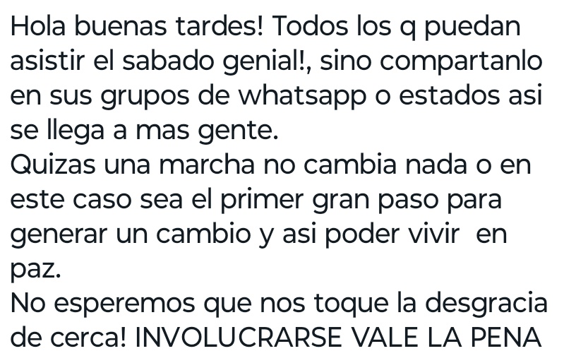 AgustinGranatto's tweet photo. ROSARIO DICE BASTA.

Mañana, sábado 20 de mayo, a las 16 horas habrá una nueva manifestación en el Monumento.

Bajo el lema "Seguridad y Justicia" los ciudadanos se unen para exigir medidas urgentes.

El que pueda asistir que lo haga, y el que no, que comparta.

RT. Gracias 🤝🏽 https://t.co/nW4HksxriO