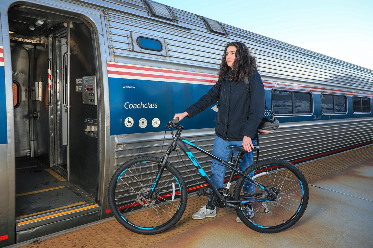 🚴‍♀️ Extend your Downeaster adventure and bring your bike! 👉 Learn more on our website today. amtrakdowneaster.com 
#bringyourbike #bikefriendly #explorethenortheast