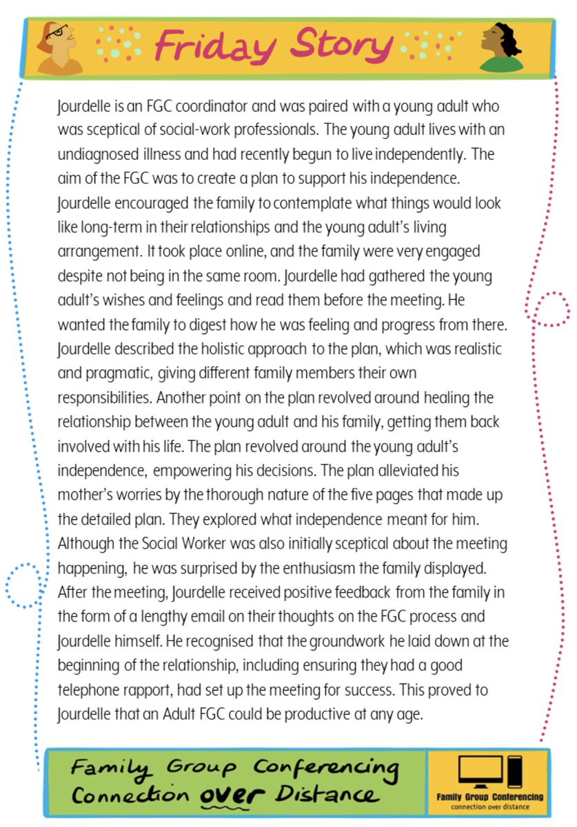 Friday Story is a once a week share of a human story from social work practice #CamdenFridayStory